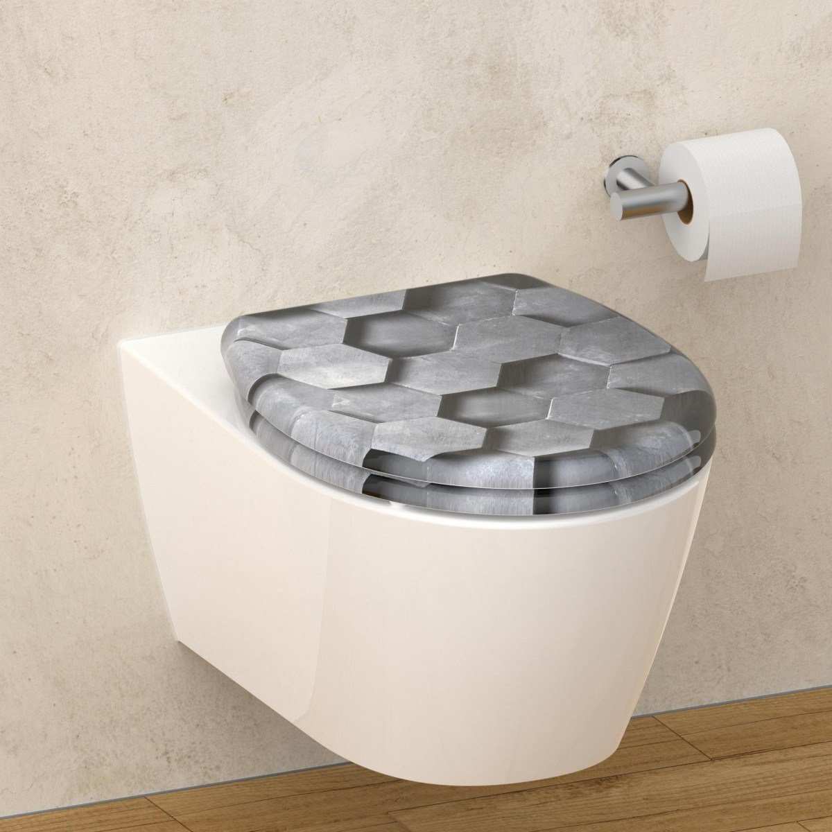 WC Sitz WC6 - Hexagon 3D
