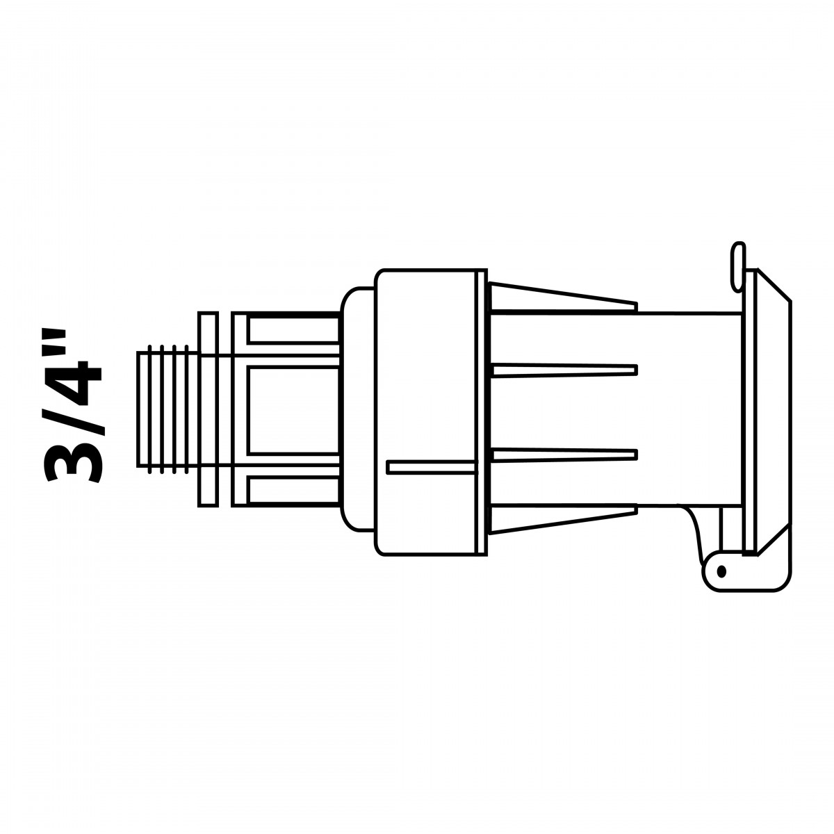 KIRCHHOFF Wassersteckdose - 3/4\" AG"