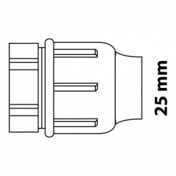 Fitting Endstück, 25 mm, Klemmfitting für HDPE