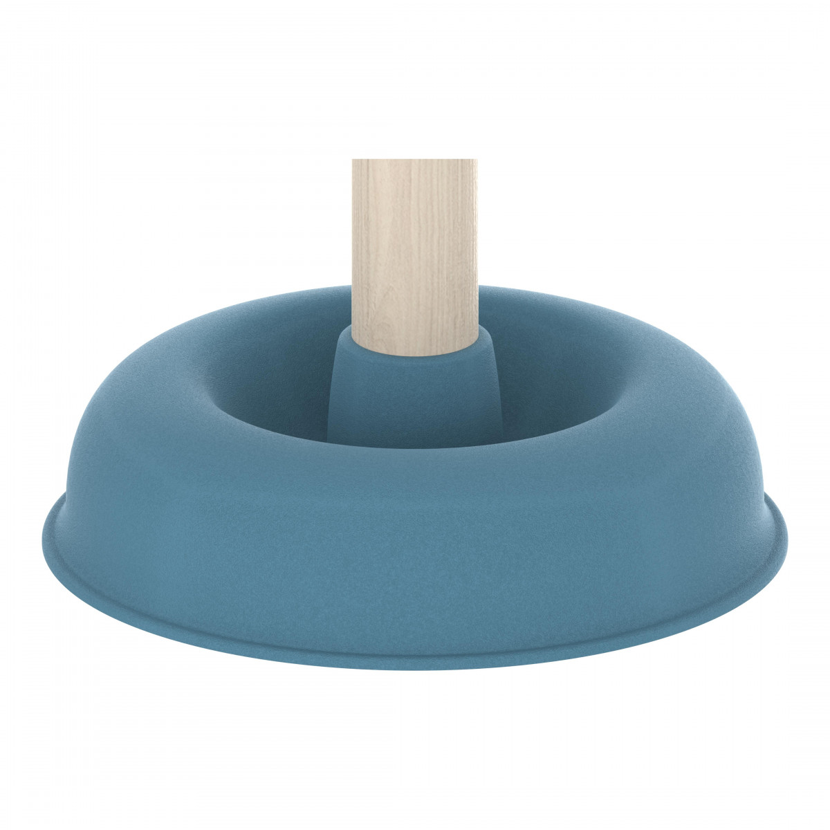 Saugglocke, Pömpel in Blau mit Holzgriff, Ø 140 mm