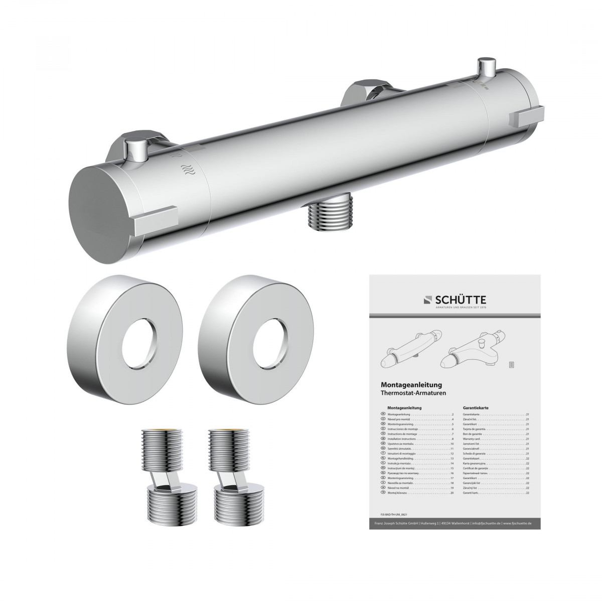 LONDON Thermostat Duscharmatur, Chrom