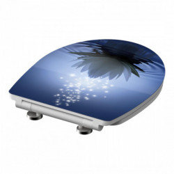 Duroplast High Gloss WC-Sitz WATER LILY, mit Absenkautomatik und Schnellverschluss