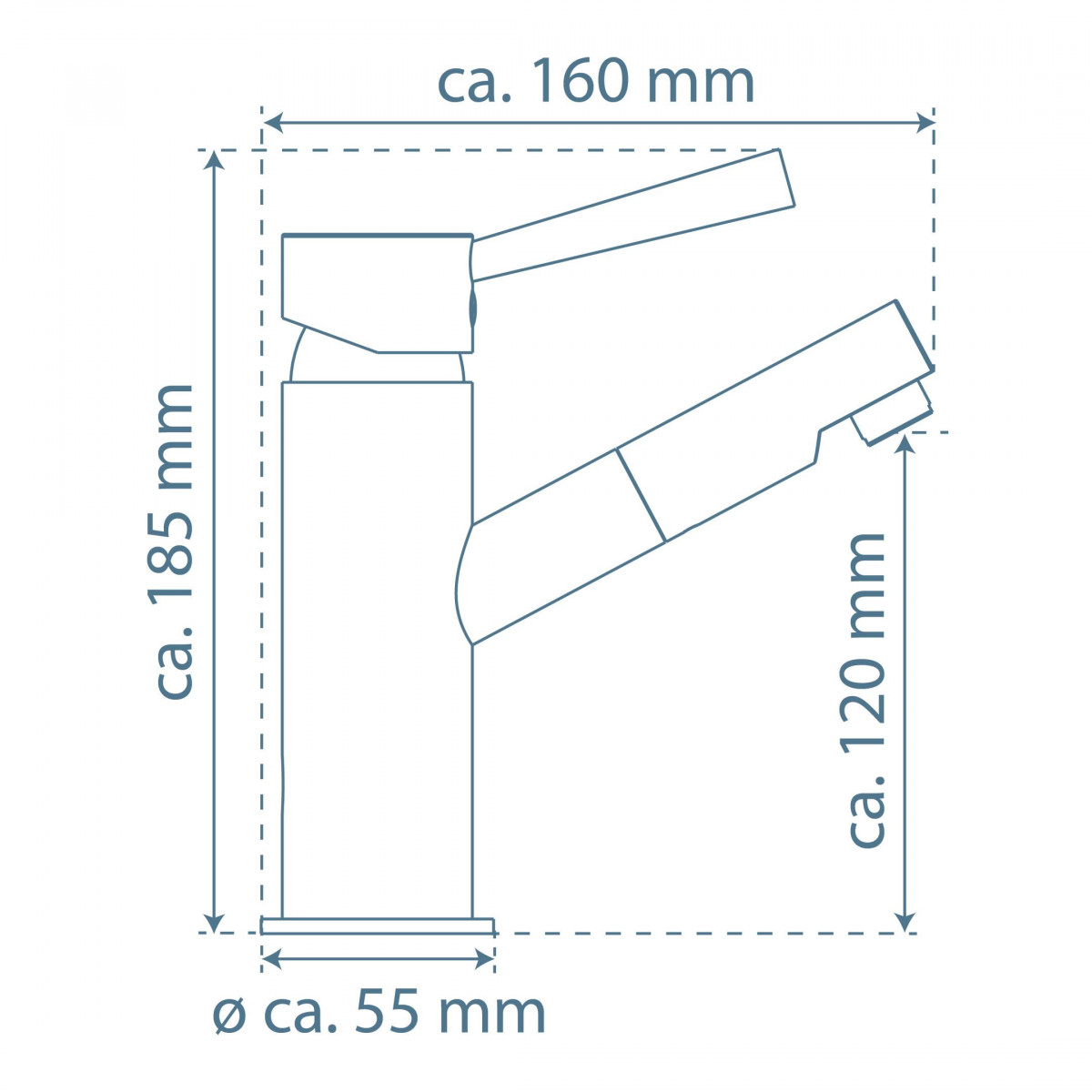 WAS Sicherheits-Zulaufschlauch, 3/4"IG x 3 m x 3/4"IG, 10bar/90°C