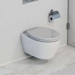 Duroplast WC-Sitz GREY, mit Absenkautomatik und Schnellverschluss