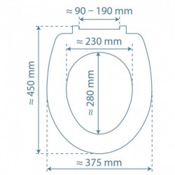 Duroplast WC-Sitz GREY, mit Absenkautomatik und Schnellverschluss