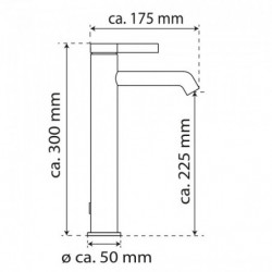 Waschtischarmatur WT 11 XL, Chrom