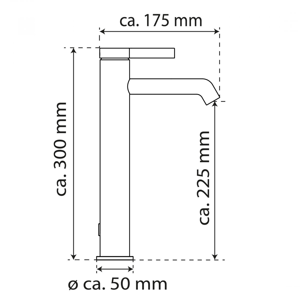 Waschtischarmatur WT 11 XL, Chrom