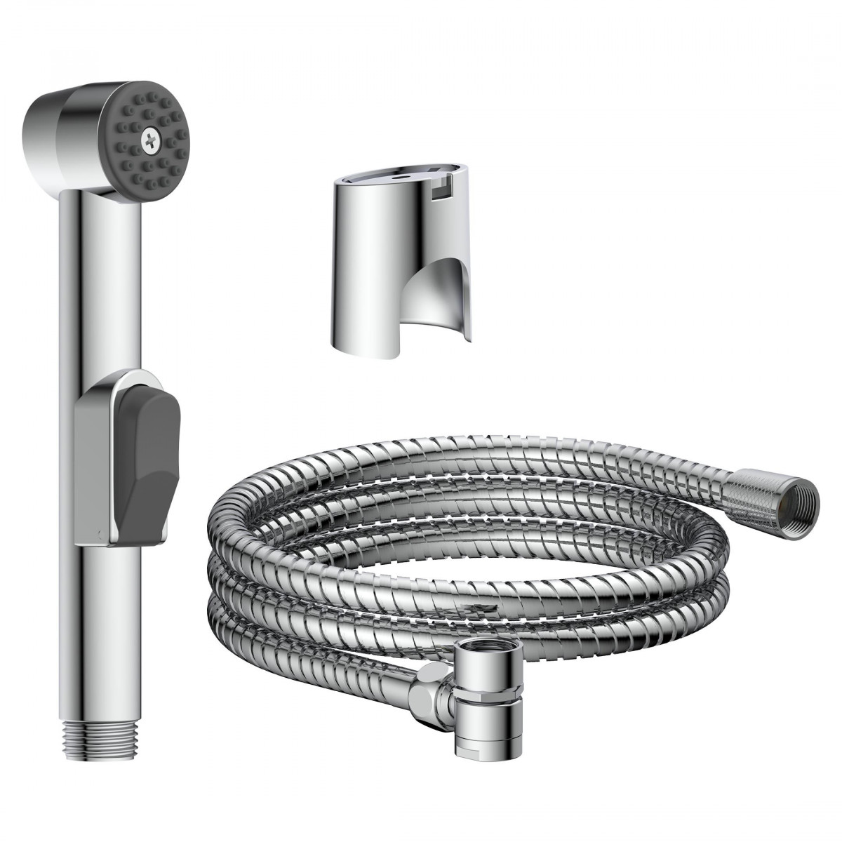 Waschbecken Handbrause, Bidet Handbrause, mit Wandhalterung und Brauseschlauch, Chrom