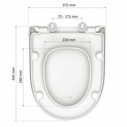 D-Form WC Sitz WHITE Made in Germany