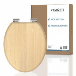 MDF WC-Sitz NATURAL WOOD, mit Absenkautomatik