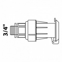 KIRCHHOFF Wassersteckdose - 3/4" AG