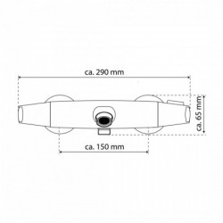 Wannenfüllthermostat T2, Schwarz matt