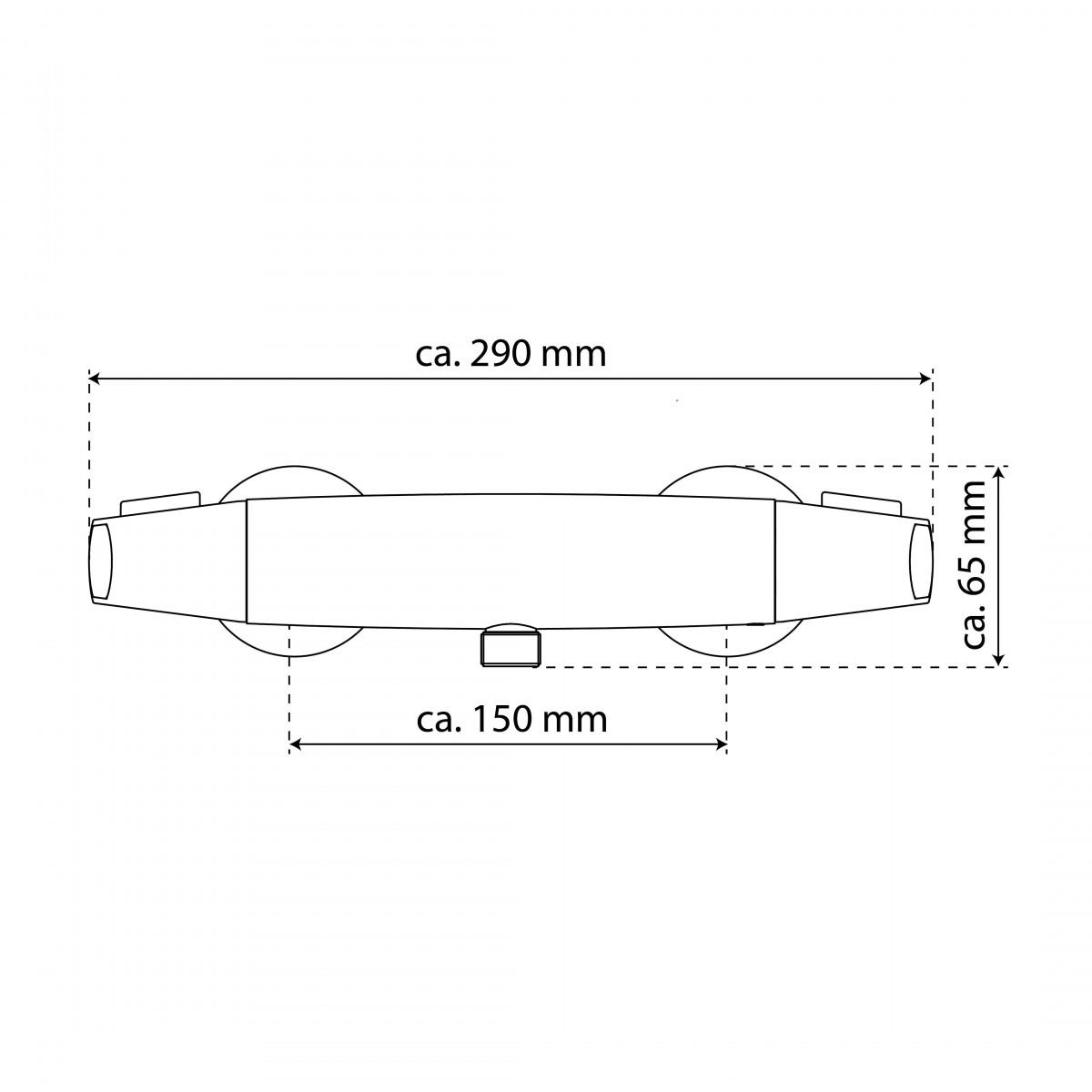 Duschthermostat T1, Chrom