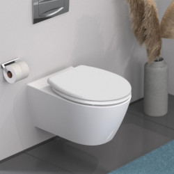 Duroplast WC-Sitz FAMILY WHITE, mit Absenkautomatik und Schnellverschluss