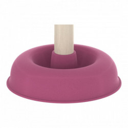 Saugglocke, Pömpel in Pink mit Holzgriff, Ø 140 mm