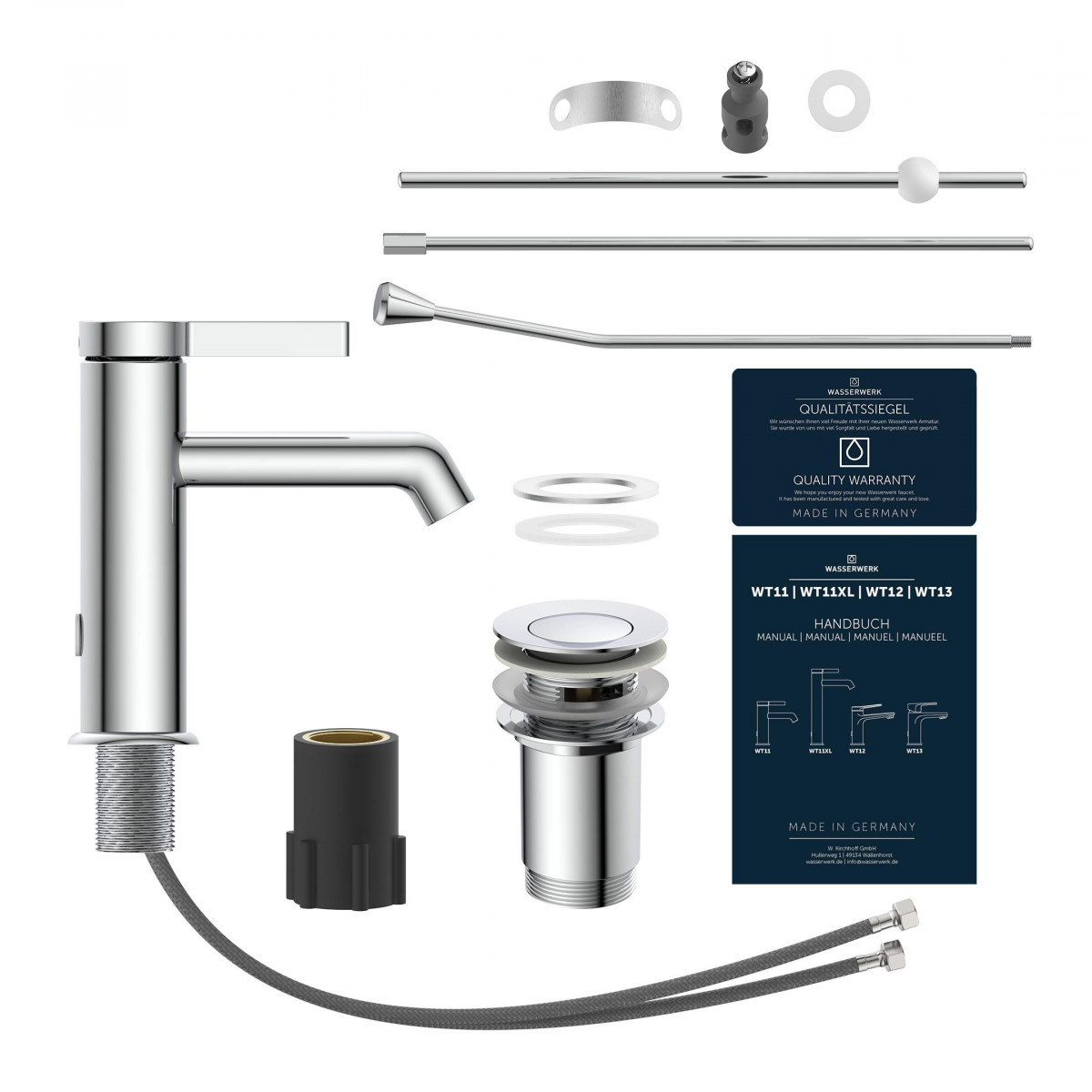 Waschtischarmatur WT 11, Chrom