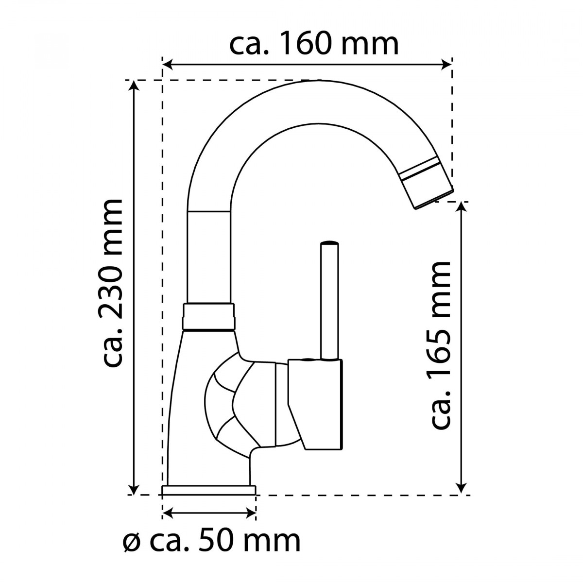 Waschtischarmatur FUTURA, Chrom