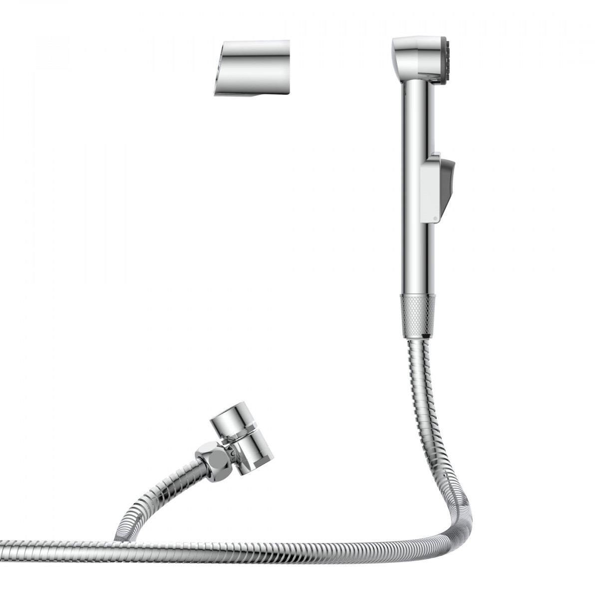 Waschbecken Handbrause, Bidet Handbrause, mit Wandhalterung und Brauseschlauch, Chrom