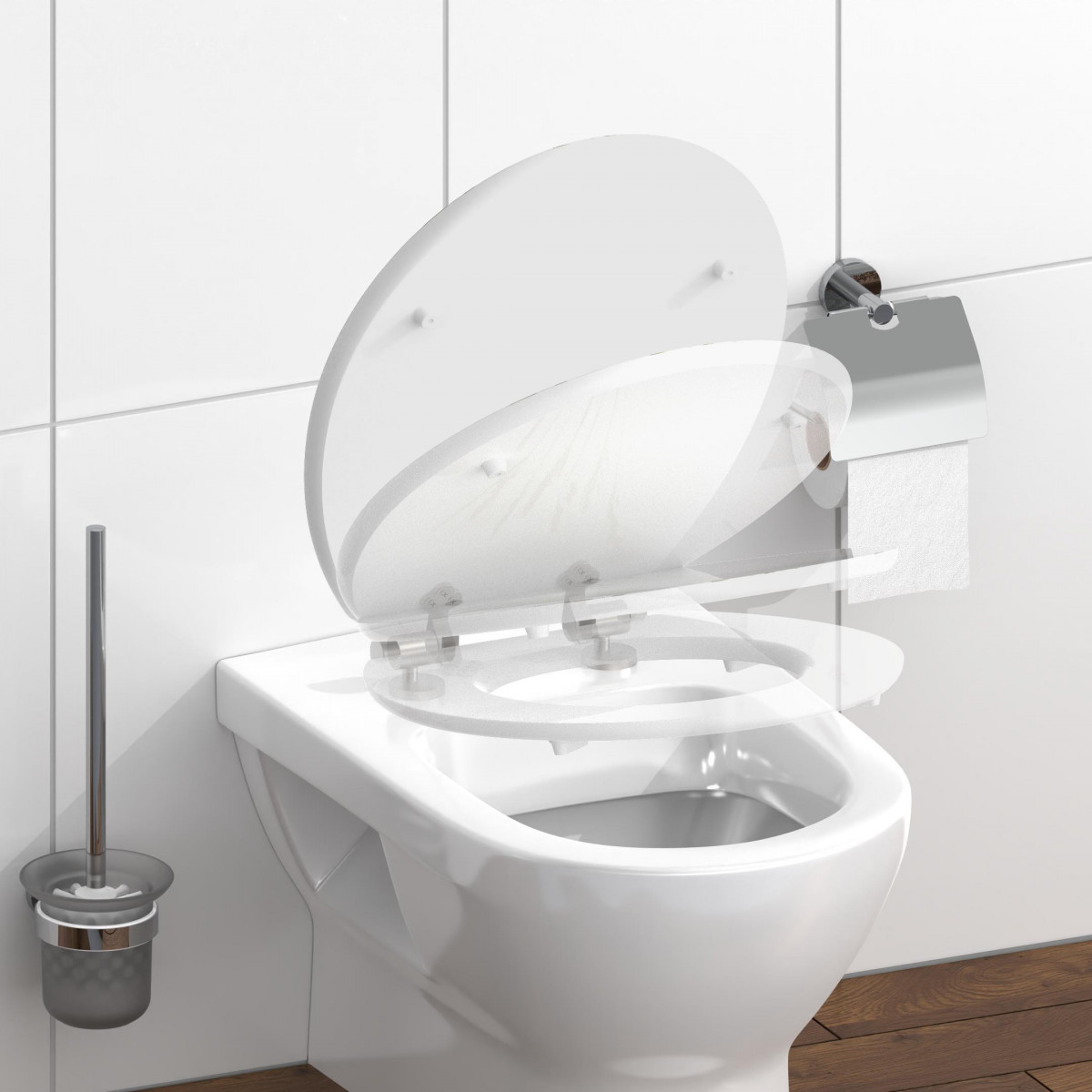 MDF High Gloss WC-Sitz BALANCE, mit Absenkautomatik