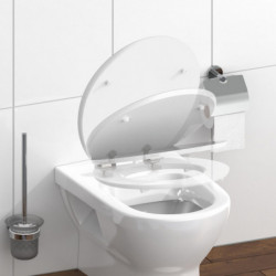 MDF High Gloss WC-Sitz BLACK STONE, mit Absenkautomatik