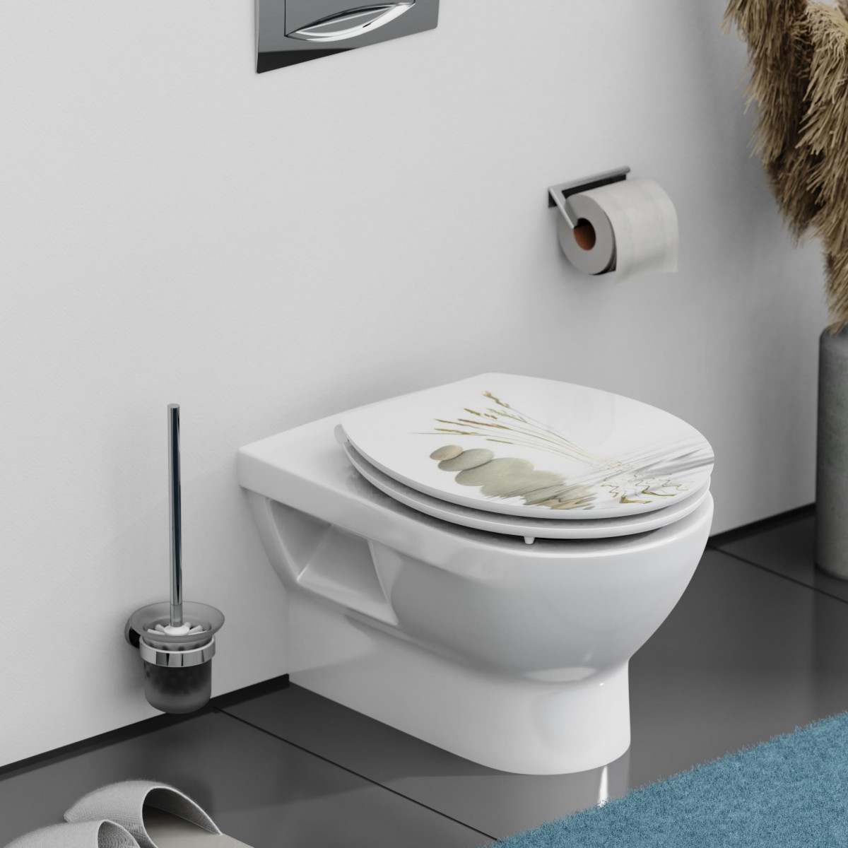 MDF High Gloss WC-Sitz BALANCE, mit Absenkautomatik