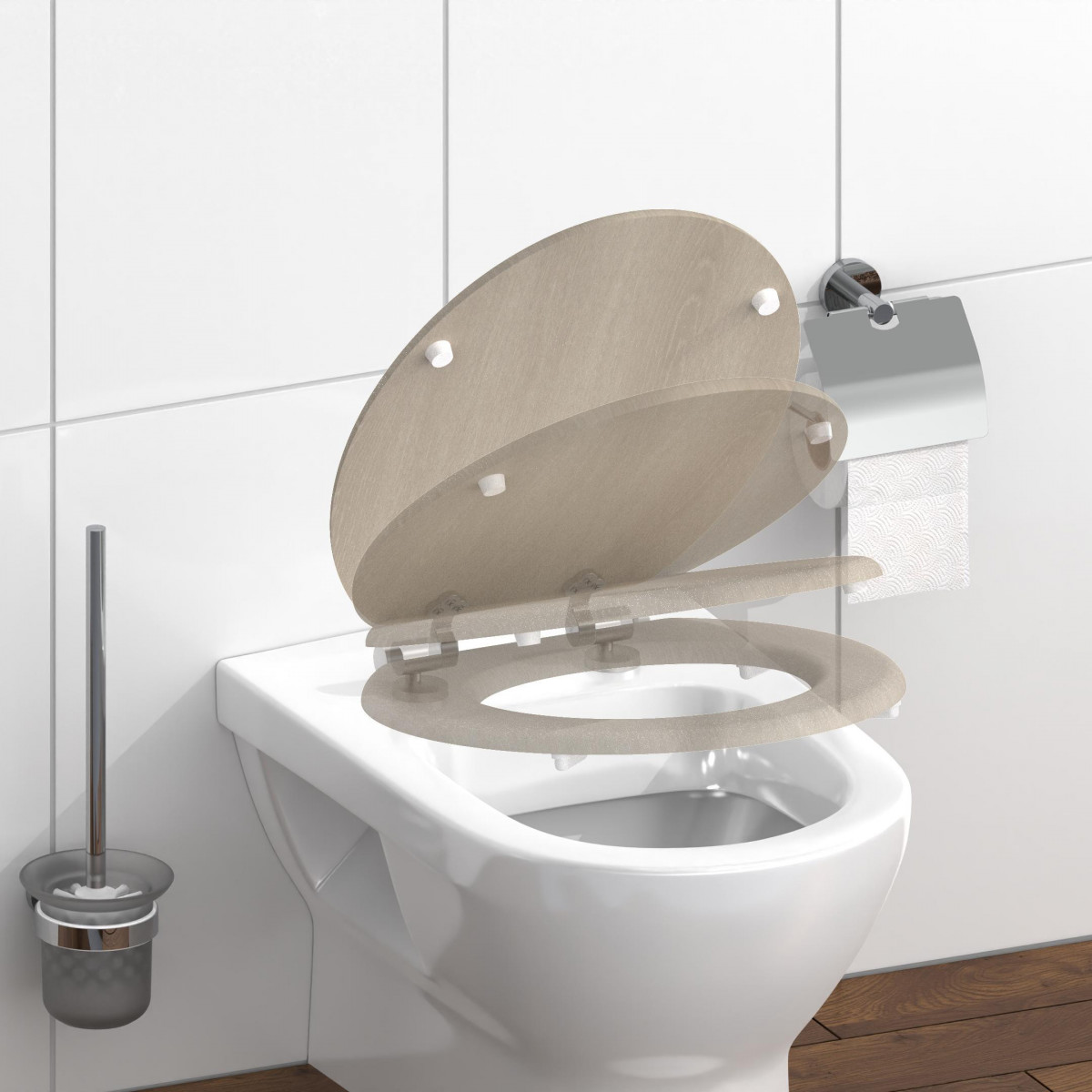 MDF WC-Sitz MODERN WOOD, mit Absenkautomatik