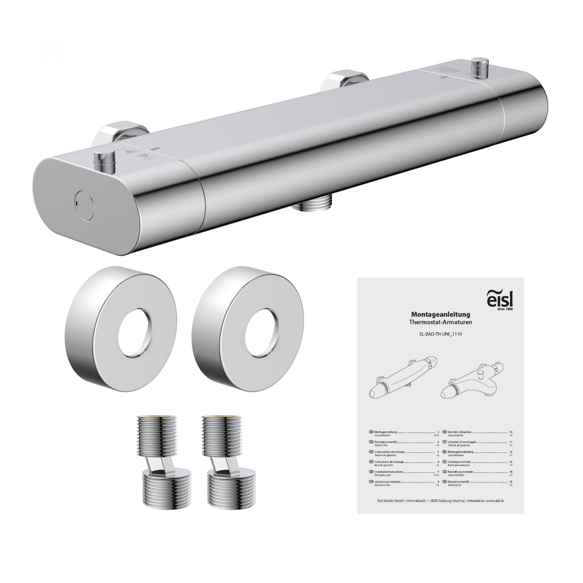 Thermostat Duscharmatur CARNEO, Chrom