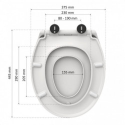 WC-Sitz FAMILY WHITE TÜV geprüft in O-Form