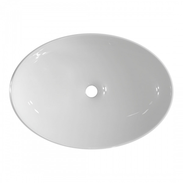 Waschbecken Keramik - TASSONI BOWL Aufsatzwaschtisch für das Bad, Oval, Weiß Waschbecken Keramik - TASSONI BOWL Aufsatzwaschtisch für das Bad, Oval, Weiß