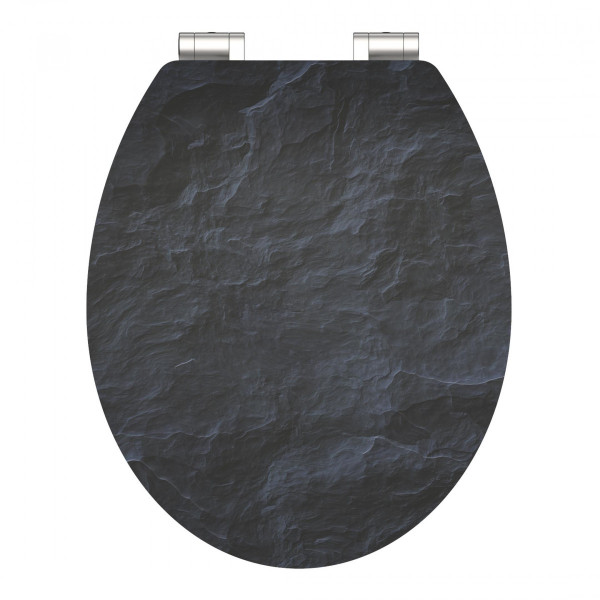 MDF High Gloss WC-Sitz BLACK STONE, mit Absenkautomatik MDF High Gloss WC-Sitz BLACK STONE, mit Absenkautomatik