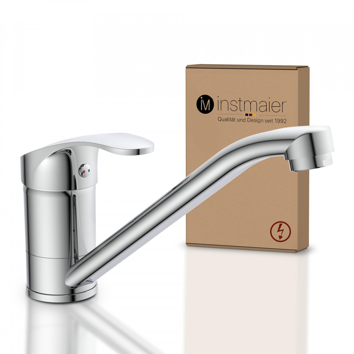 Küchenarmatur K1, Chrom, Niederdruck