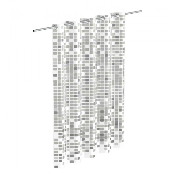 Duschvorhang, Mosaik grau Duschvorhang, Mosaik grau