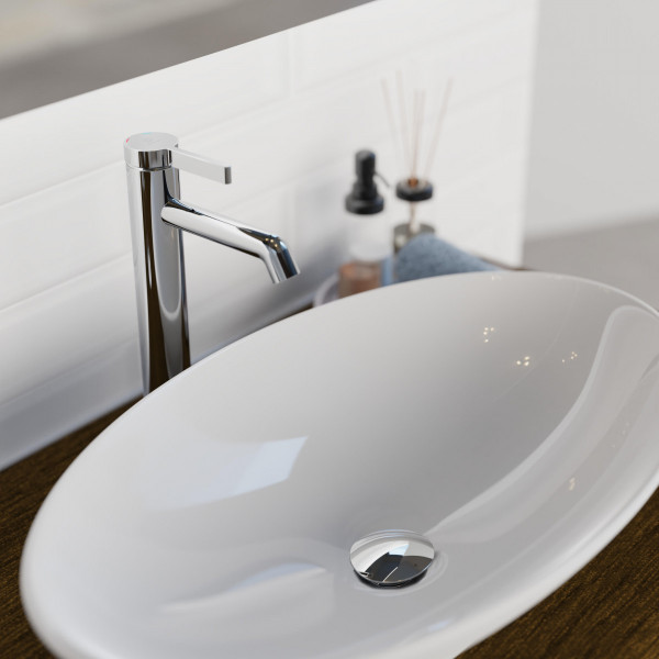 WT 11 XL in Chrom, Waschtischarmatur für Aufsatzwaschbecken WT 11 XL in Chrom, Waschtischarmatur für Aufsatzwaschbecken