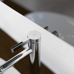 WT 11 XL in Chrom, Waschtischarmatur für Aufsatzwaschbecken