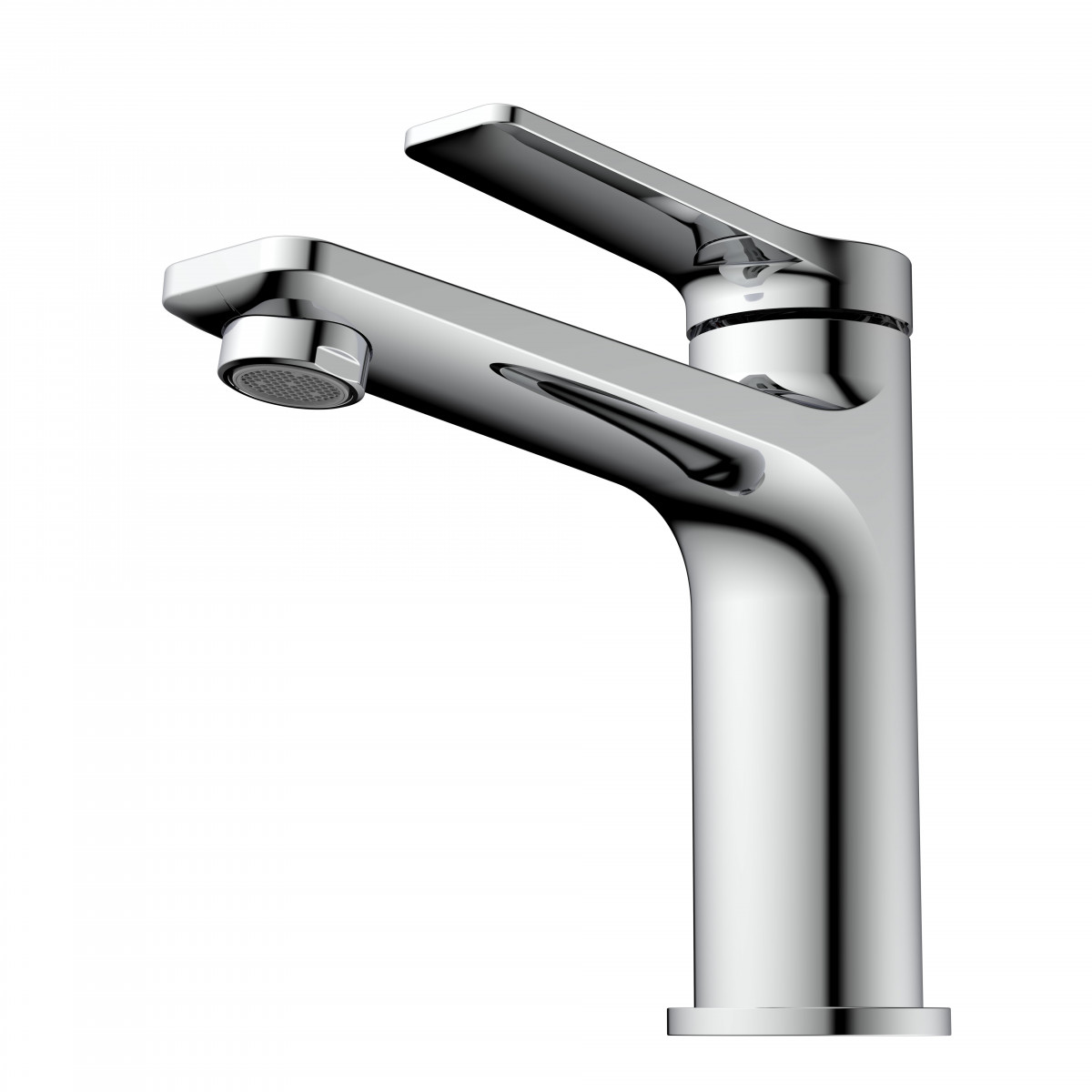 WT 12 in Chrom, Waschtischarmatur mit schlankem Design