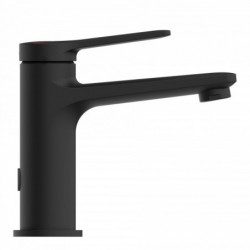 WT 12 in Schwarz, Waschtischarmatur mit schlankem Design