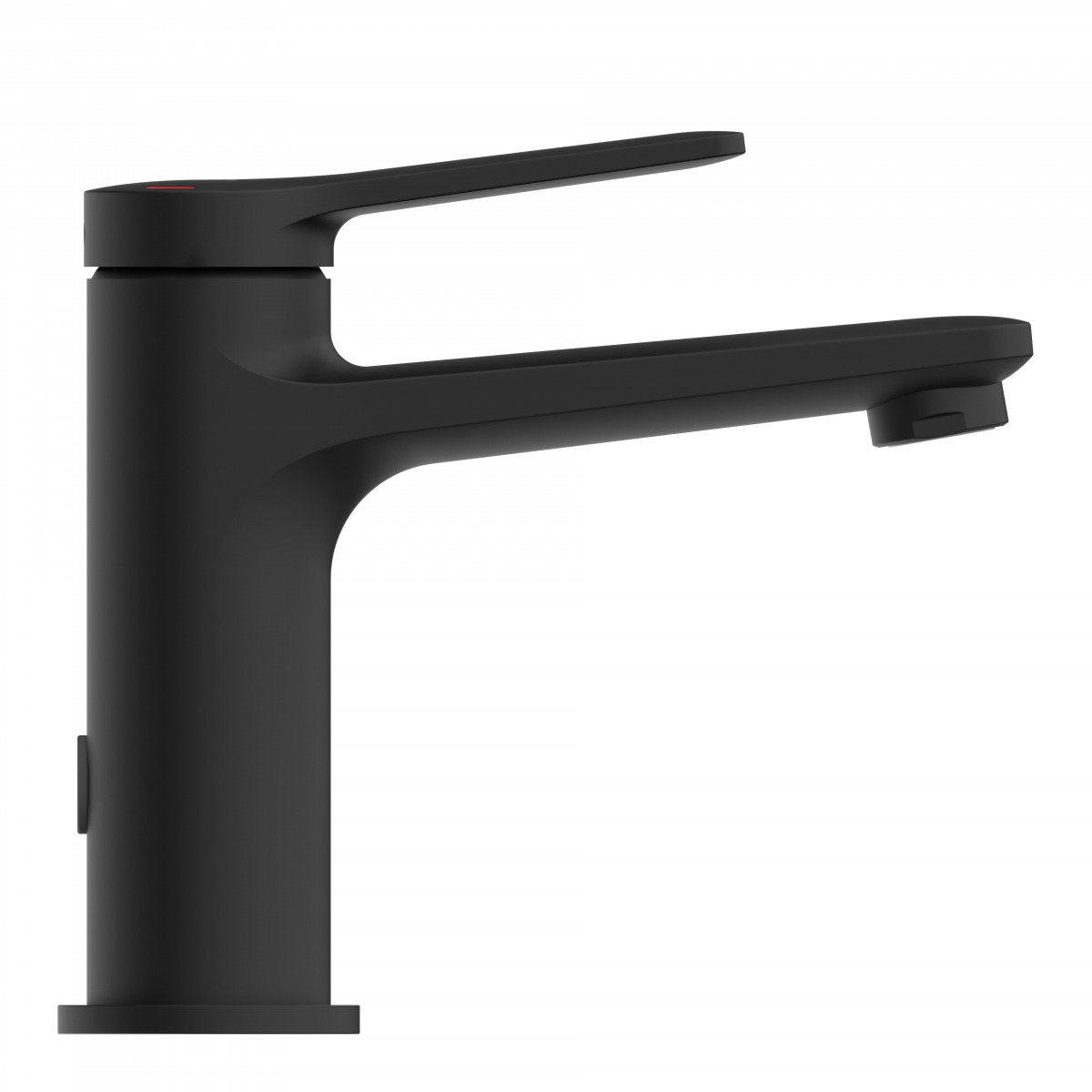 WT 12 in Schwarz, Waschtischarmatur mit schlankem Design