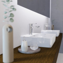 WT 13 in Chrom, Waschtischarmatur mit klassischem Design