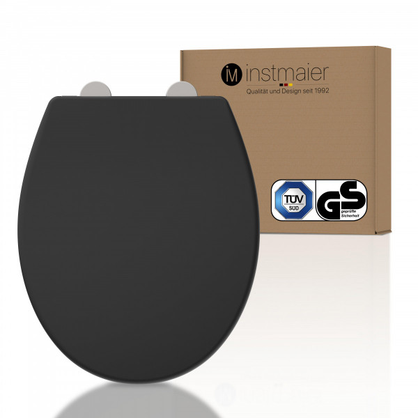 WC-Sitz BLACK TÜV geprüft in O-Form WC-Sitz BLACK TÜV geprüft in O-Form