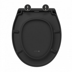 WC-Sitz BLACK TÜV geprüft in O-Form
