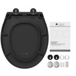 WC-Sitz BLACK TÜV geprüft in O-Form