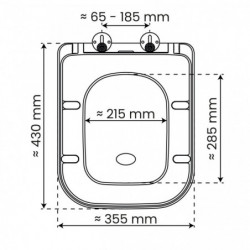 WC-Sitz BLACK TÜV geprüft in E-Form