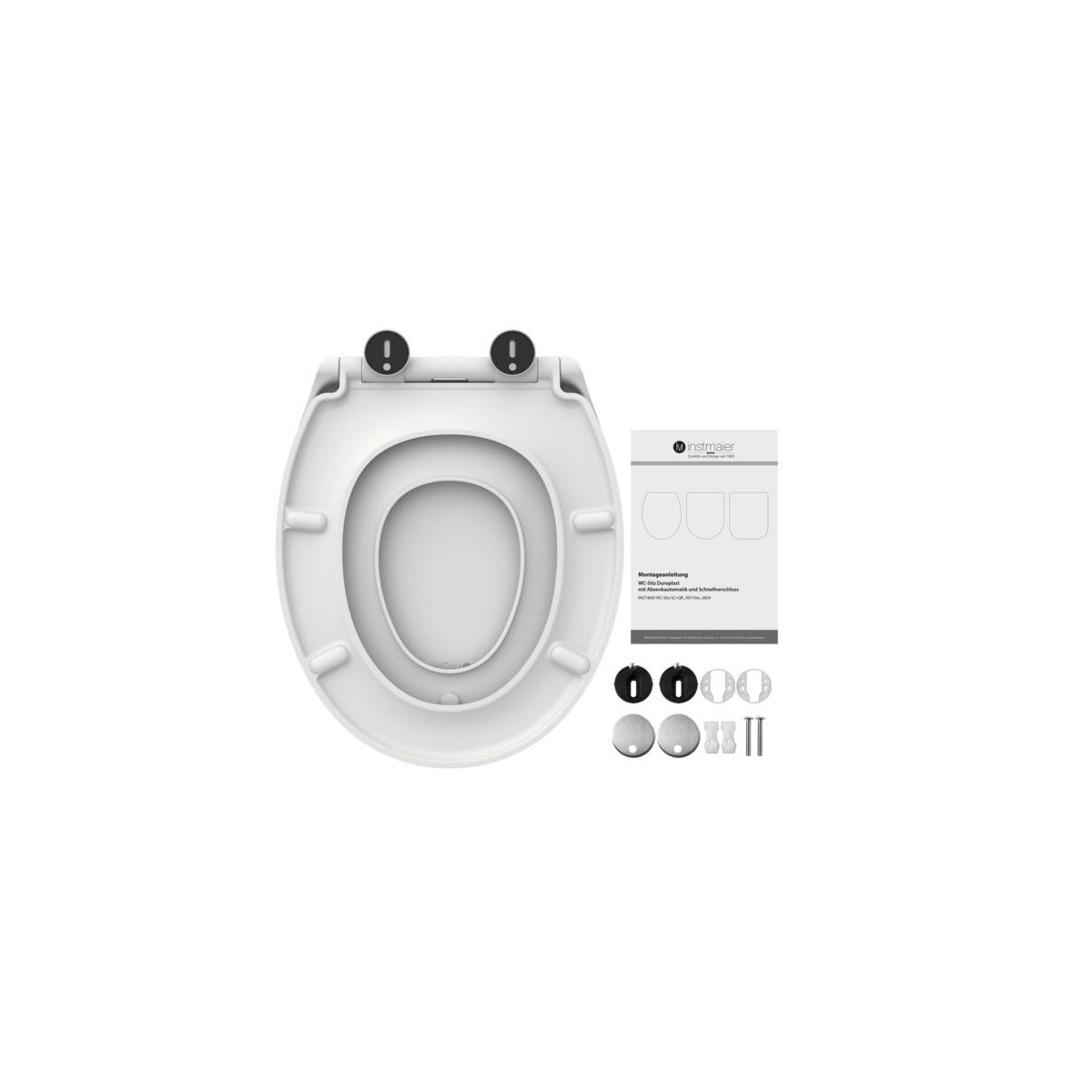 WC-Sitz FAMILY WHITE TÜV geprüft in O-Form
