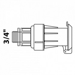 KIRCHHOFF Wassersteckdose - 3/4\" AG"