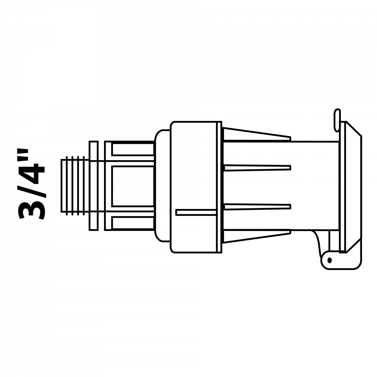KIRCHHOFF Wassersteckdose - 3/4\" AG"