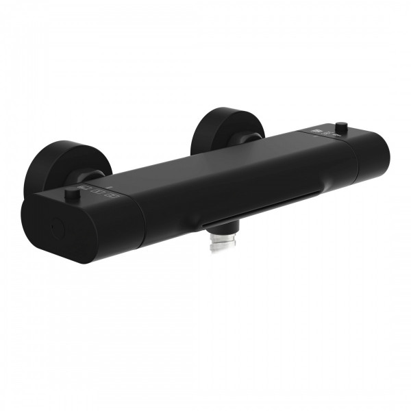 Badewannenarmatur CARNEO, Sicherheitssperre bei 38°C, Schwarz matt Badewannenarmatur CARNEO, Sicherheitssperre bei 38°C, Schwarz matt
