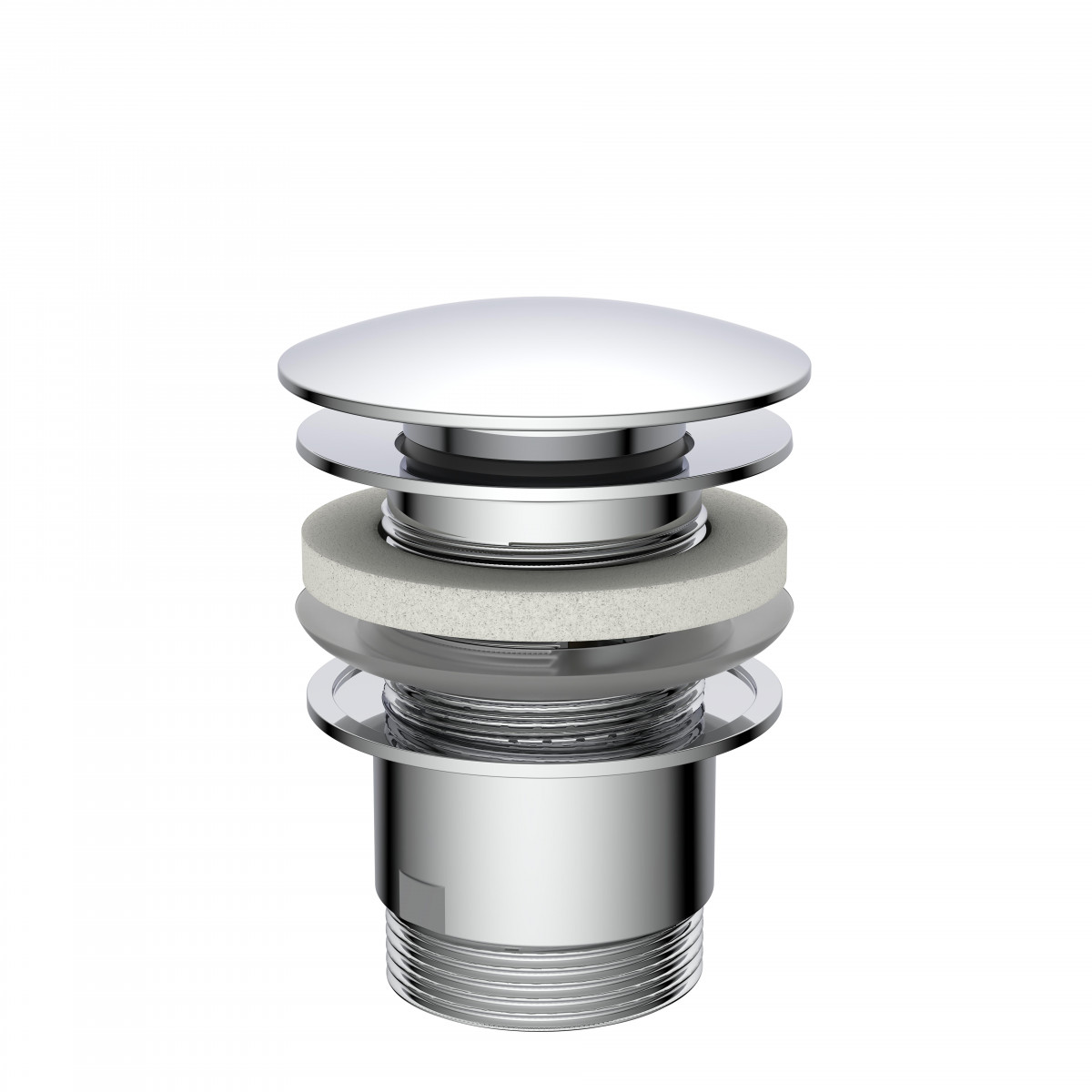 Ablaufventil DAV-1WK, Chrom,1 1/4\" x 65 mm"