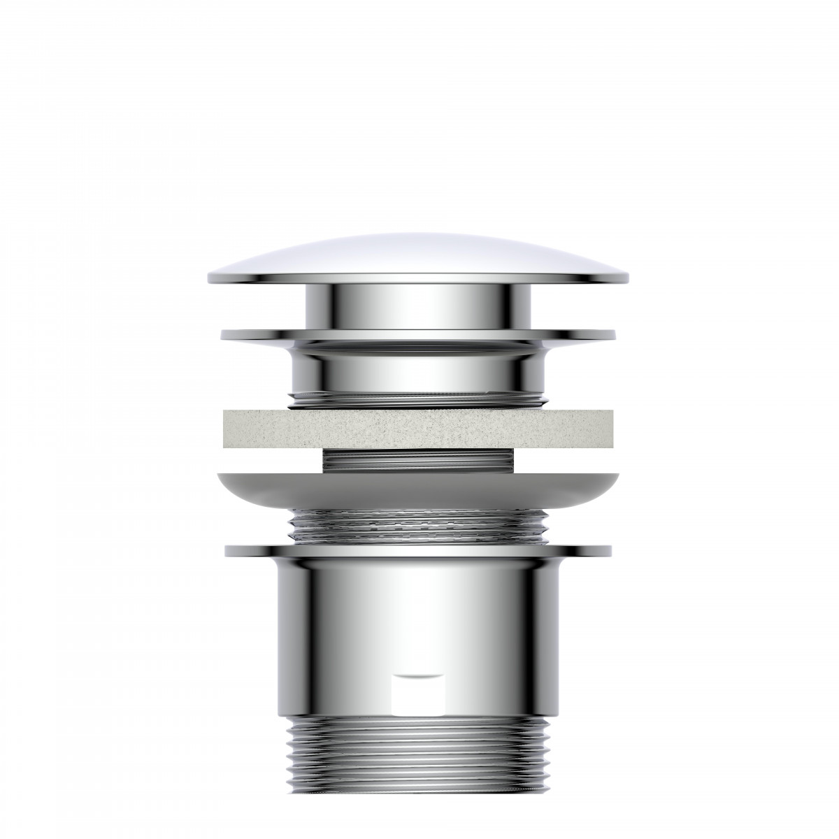 Ablaufventil DAV-1WK, Chrom,1 1/4\" x 65 mm"