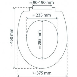 Duroplast High Gloss WC-Sitz MAGIC LIGHT, mit Absenkautomatik und Schnellverschluss