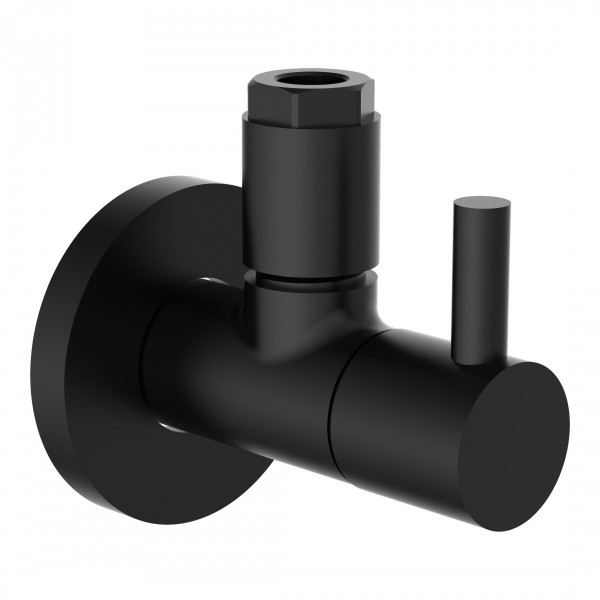Universal Eckventil mit Schnellverschluss Schwarz Universal Eckventil mit Schnellverschluss Schwarz